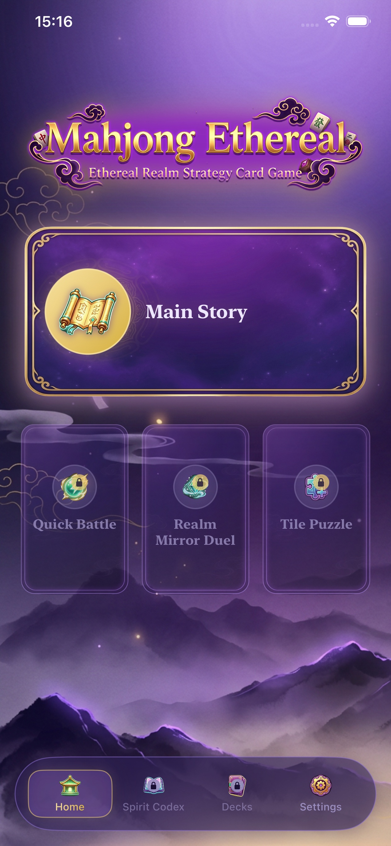 Mahjong Ethereal gameplay